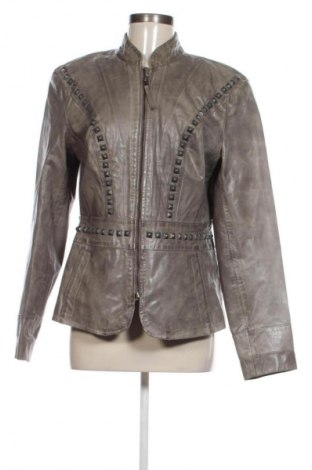 Dámska kožená bunda  Bandolera, Veľkosť L, Farba Sivá, Cena  142,73 €