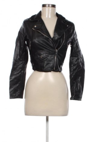 Dámská kožená bunda  Bershka, Velikost XS, Barva Černá, Cena  659,00 Kč