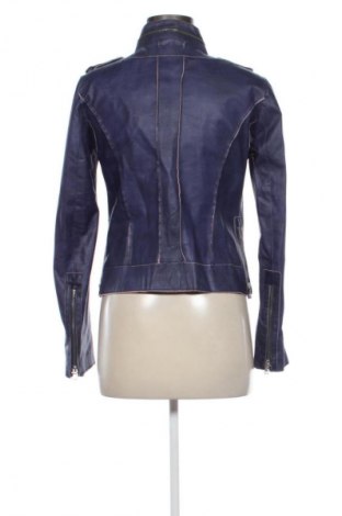 Geacă de piele pentru femei Carla Ferreri, Mărime M, Culoare Albastru, Preț 245,61 Lei