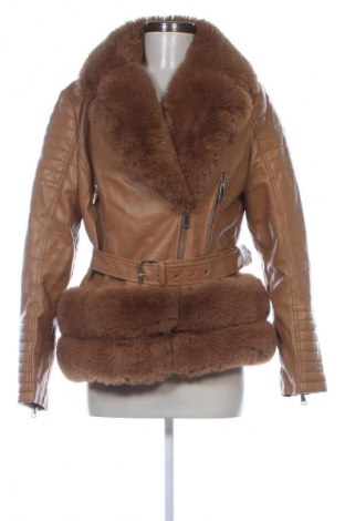 Damen Lederjacke Cc Fashion, Größe XXL, Farbe Orange, Preis 47,99 €