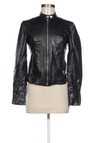 Damen Lederjacke Cropp, Größe S, Farbe Schwarz, Preis 31,72 €