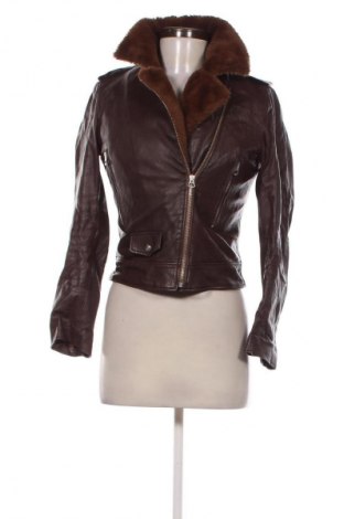 Damska kurtka skórzana Emporio Armani, Rozmiar M, Kolor Brązowy, Cena 1 383,86 zł