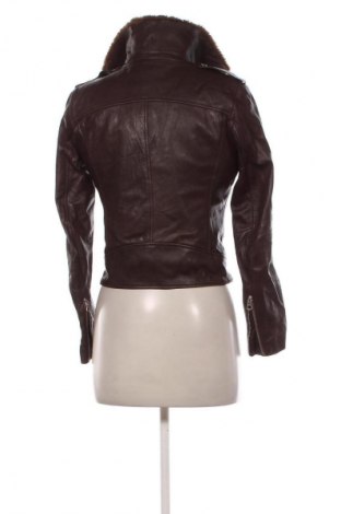 Damska kurtka skórzana Emporio Armani, Rozmiar M, Kolor Brązowy, Cena 1 383,86 zł