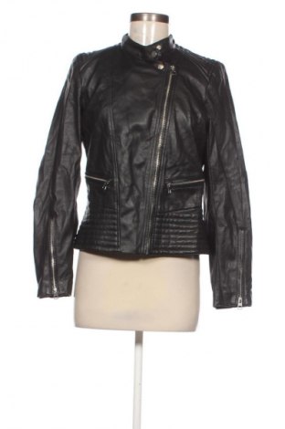 Дамско кожено яке H&M, Размер M, Цвят Черен, Цена 40,99 лв.