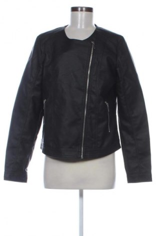 Γυναικείο δερμάτινο μπουφάν Janina, Μέγεθος L, Χρώμα Μαύρο, Τιμή 23,99 €