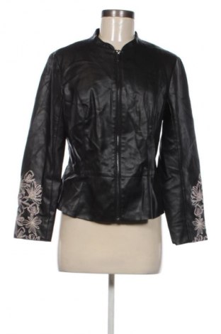 Γυναικείο δερμάτινο μπουφάν Orsay, Μέγεθος M, Χρώμα Μαύρο, Τιμή 31,99 €