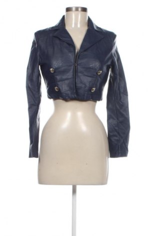 Damska kurtka skórzana Rinascimento, Rozmiar S, Kolor Niebieski, Cena 180,99 zł
