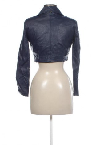 Damska kurtka skórzana Rinascimento, Rozmiar S, Kolor Niebieski, Cena 180,99 zł