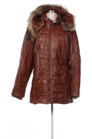 Geacă de piele pentru femei Unbranded, Mărime XL, Culoare Maro, Preț 303,99 Lei