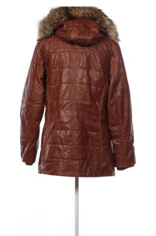 Geacă de piele pentru femei Unbranded, Mărime XL, Culoare Maro, Preț 303,99 Lei