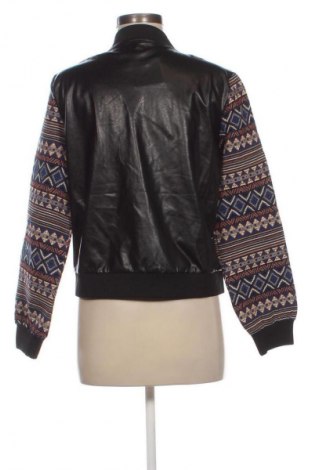 Дамско кожено яке Unbranded, Размер M, Цвят Черен, Цена 43,99 лв.