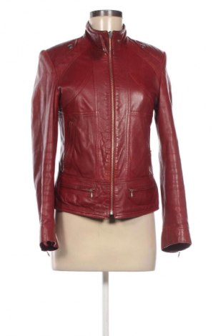 Geacă de piele pentru femei Unbranded, Mărime M, Culoare Roșu, Preț 255,26 Lei