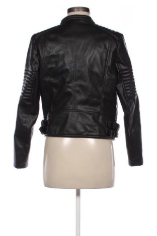 Дамско кожено яке Zara, Размер M, Цвят Черен, Цена 46,99 лв.