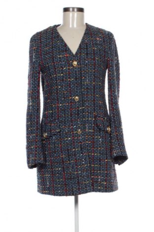 Дамско палто Zara, Размер S, Цвят Многоцветен, Цена 68,02 лв.