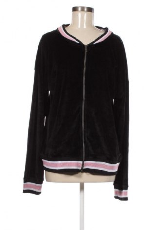 Дамско спортно горнище Jean Pascale, Размер L, Цвят Черен, Цена 22,99 лв.