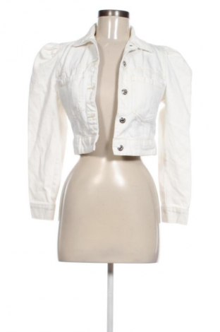 Γυναικείο μπουφάν Bershka, Μέγεθος XS, Χρώμα Λευκό, Τιμή 20,00 €