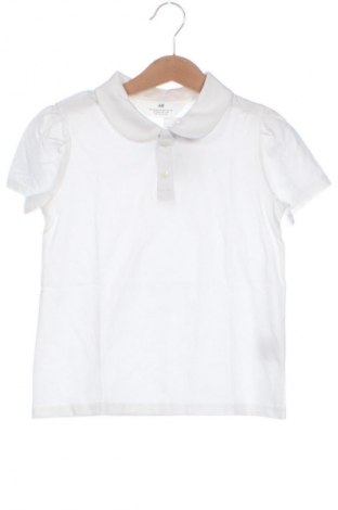 Bluză pentru copii H&M, Mărime 6-7y/ 122-128 cm, Culoare Alb, Preț 25,99 Lei
