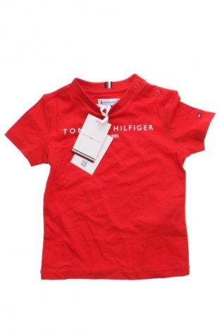 Детска тениска Tommy Hilfiger, Размер 9-12m/ 74-80 см, Цвят Червен, Цена 37,99 лв.