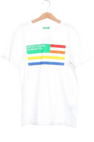 Детска тениска United Colors Of Benetton, Размер 12-13y/ 158-164 см, Цвят Бял, Цена 13,99 лв.