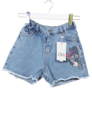 Детски къс панталон Zara, Размер 7-8y/ 128-134 см, Цвят Син, Цена 17,99 лв.