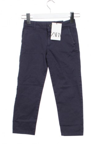 Детски панталон Zara, Размер 4-5y/ 110-116 см, Цвят Син, Цена 26,99 лв.