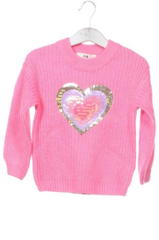 Dětský svetr  C&A, Velikost 18-24m/ 86-98 cm, Barva Růžová, Cena  149,00 Kč