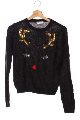 Детски пуловер H&M, Размер 12-13y/ 158-164 см, Цвят Черен, Цена 16,99 лв.