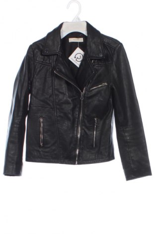 Detská kožená bunda  Mango, Veľkosť 10-11y/ 146-152 cm, Farba Čierna, Cena  38,36 €