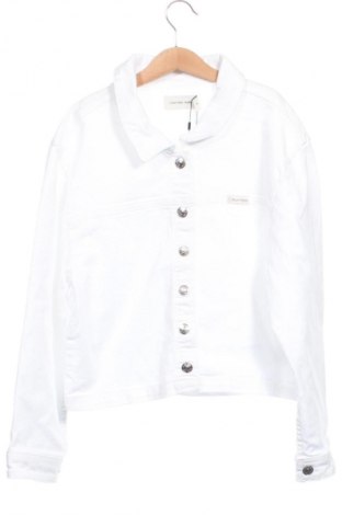 Gyerek dzseki Calvin Klein Jeans, Méret 15-18y / 170-176 cm, Szín Fehér, Ár 27 159 Ft