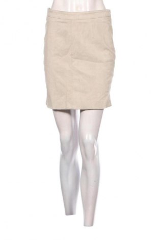 Кожена пола Vero Moda, Размер L, Цвят Бежов, Цена 57,99 лв.