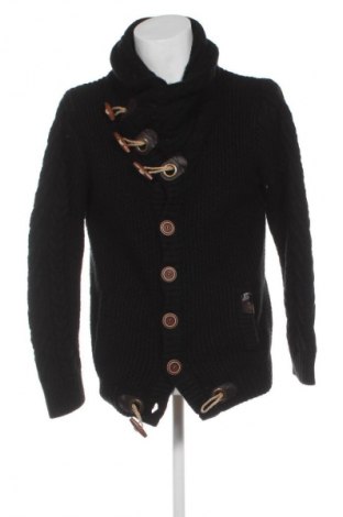 Jachetă tricotată de bărbați Leif Nelson, Mărime XL, Culoare Negru, Preț 79,99 Lei
