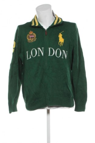 Herren Strickjacke Polo Ralph Lauren, Größe L, Farbe Grün, Preis 78,99 €