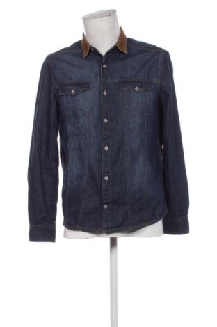 Мъжка риза Burton of London, Размер M, Цвят Син, Цена 33,93 лв.