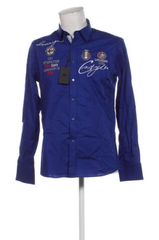 Мъжка риза Cipo & Baxx, Размер M, Цвят Син, Цена 76,25 лв.