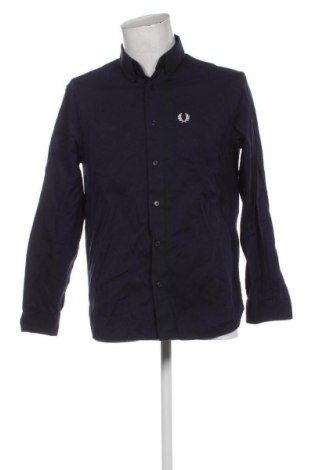 Herrenhemd Fred Perry, Größe M, Farbe Blau, Preis 45,79 €