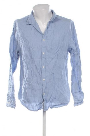 Мъжка риза H&M Divided, Размер L, Цвят Син, Цена 15,99 лв.