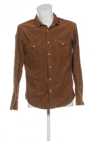 Ανδρικό πουκάμισο H&M L.O.G.G., Μέγεθος M, Χρώμα Καφέ, Τιμή 8,99 €