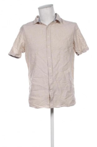 Herrenhemd Livergy, Größe M, Farbe Beige, Preis 13,61 €