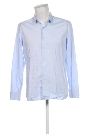 Мъжка риза Mango, Размер L, Цвят Син, Цена 34,00 лв.