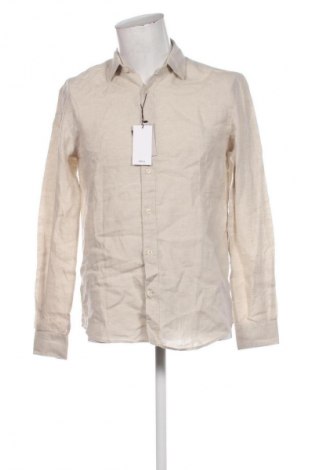 Мъжка риза Mango, Размер S, Цвят Бежов, Цена 77,14 лв.