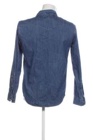 Мъжка риза Pull&Bear, Размер M, Цвят Син, Цена 15,99 лв.