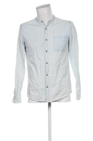 Мъжка риза Pull&Bear, Размер S, Цвят Син, Цена 29,00 лв.