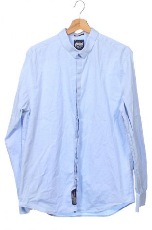 Ανδρικό πουκάμισο Superdry, Μέγεθος XXL, Χρώμα Μπλέ, Τιμή 10,99 €