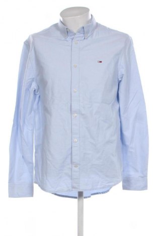 Мъжка риза Tommy Jeans, Размер L, Цвят Син, Цена 142,99 лв.