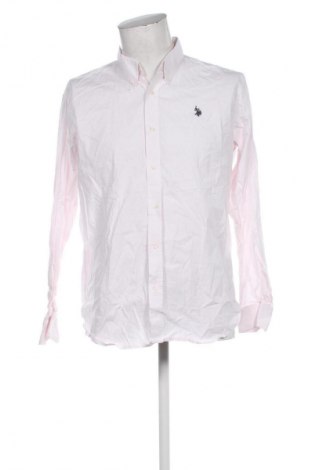 Мъжка риза U.S. Polo Assn., Размер XL, Цвят Розов, Цена 127,99 лв.