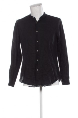 Мъжка риза Zara, Размер M, Цвят Черен, Цена 17,99 лв.