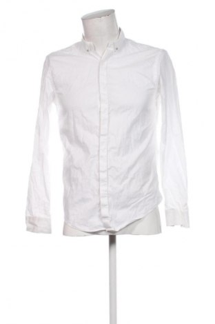 Мъжка риза Zara, Размер M, Цвят Бял, Цена 34,00 лв.
