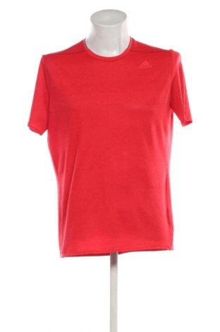 Мъжка тениска Adidas, Размер L, Цвят Червен, Цена 27,37 лв.