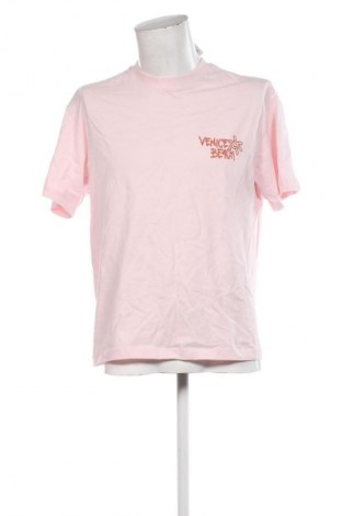 Ανδρικό t-shirt Bershka, Μέγεθος S, Χρώμα Ρόζ , Τιμή 8,99 €