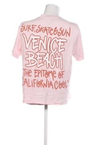 Ανδρικό t-shirt Bershka, Μέγεθος S, Χρώμα Ρόζ , Τιμή 8,99 €